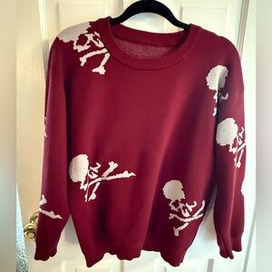 Shein - Skull and Crossbones Sweater